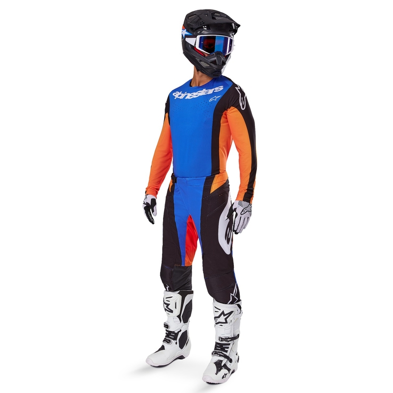 Alpinestars Techstar Melt Motocross-Hose orange-blau
