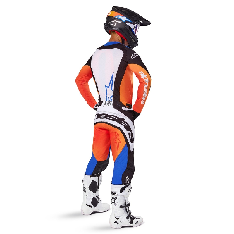 Alpinestars Techstar Melt Motocross-Hose orange-blau