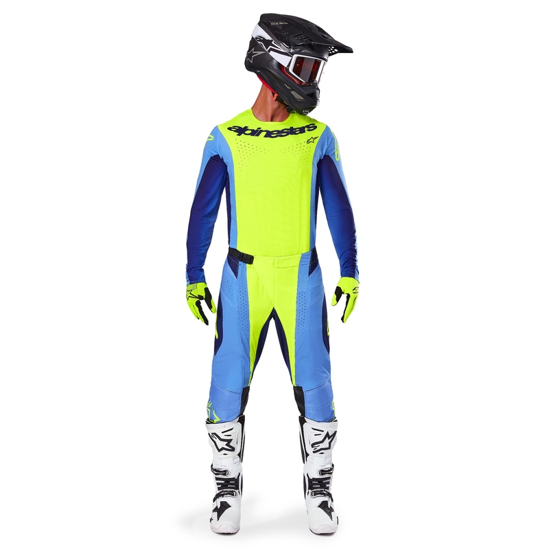 Motocross-Hose Alpinestars Techstar Melt fluo gelb-blau