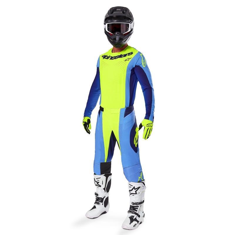 Motocross-Hose Alpinestars Techstar Melt fluo gelb-blau