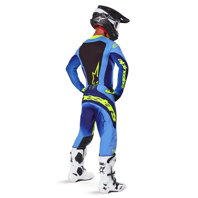 Motocross-Hose Alpinestars Techstar Melt fluo gelb-blau