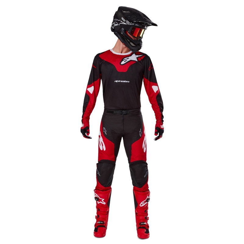 Alpinestars Racer Veil Motocrosshose schwarz-rot