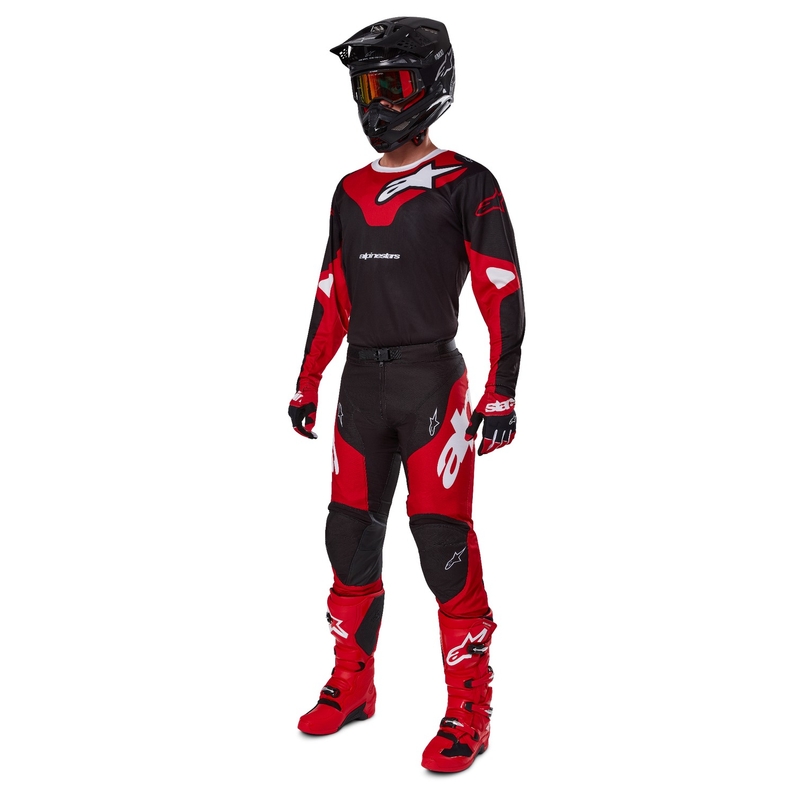 Alpinestars Racer Veil Motocrosshose schwarz-rot