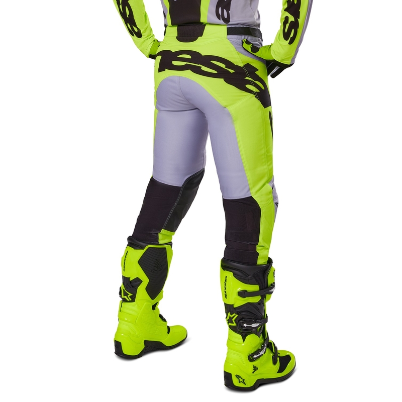 Motocross-Hose Alpinestars Racer Veil grau-fluo gelb