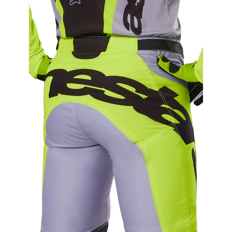 Motocross-Hose Alpinestars Racer Veil grau-fluo gelb