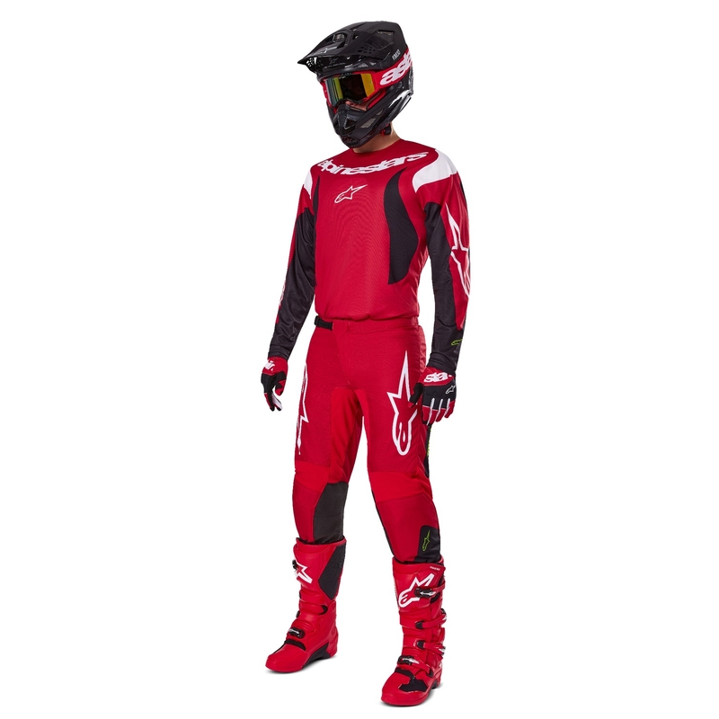 Alpinestars Fluid Haul Motocrosshose rot-schwarz
