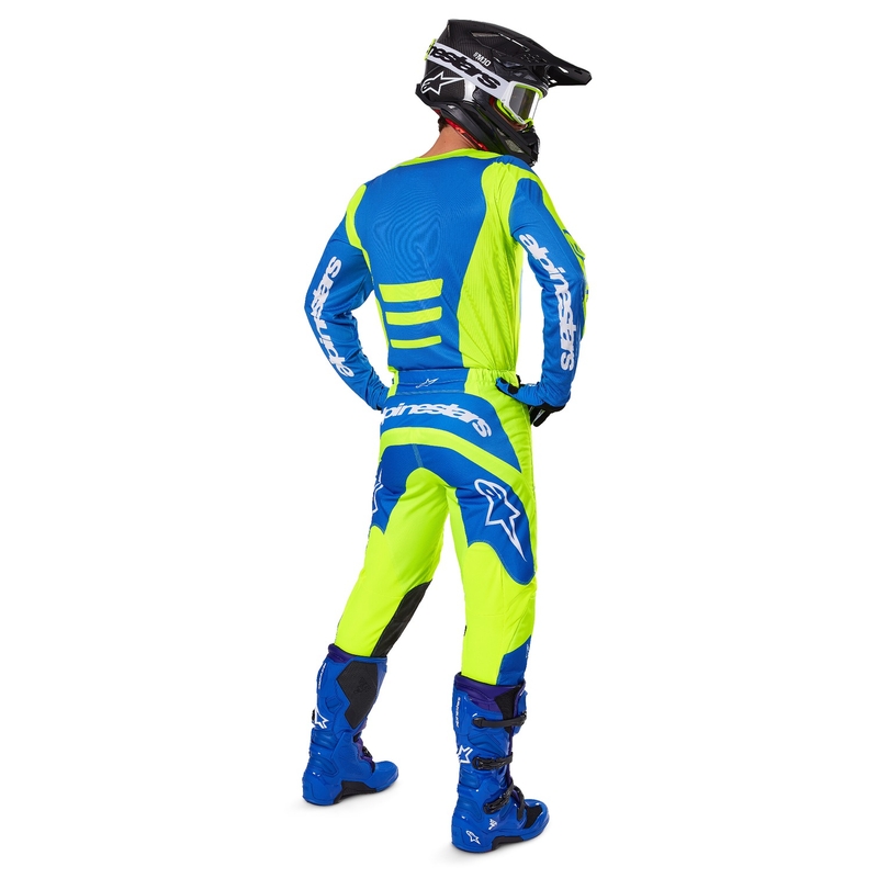 Alpinestars Fluid Haul Motocrosshose fluo gelb-blau
