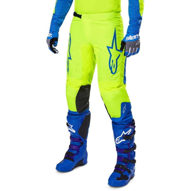 Alpinestars Fluid Haul Motocrosshose fluo gelb-blau