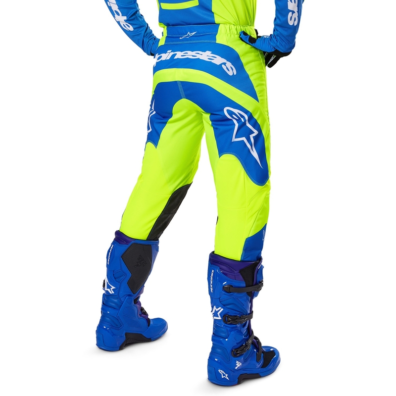 Alpinestars Fluid Haul Motocrosshose fluo gelb-blau
