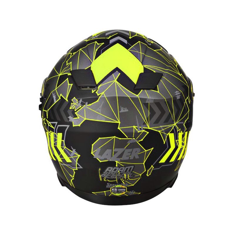 Integralhelm für moto Lazer Bayamo Adam Special Replik fluo gelb Ausverkauf