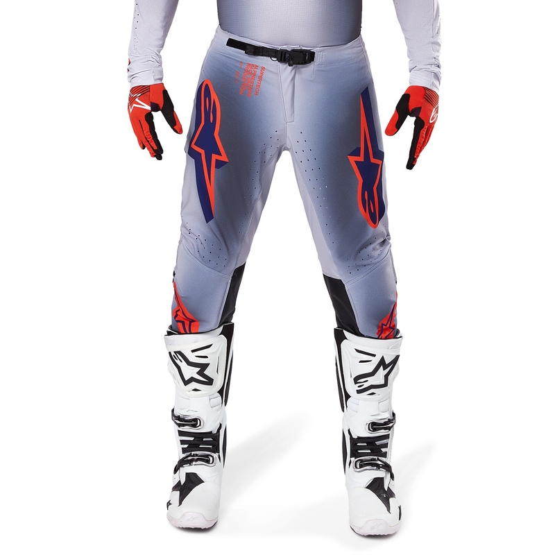 Motocross-Hose Alpinestars Supertech Lipan grau-fluo orange