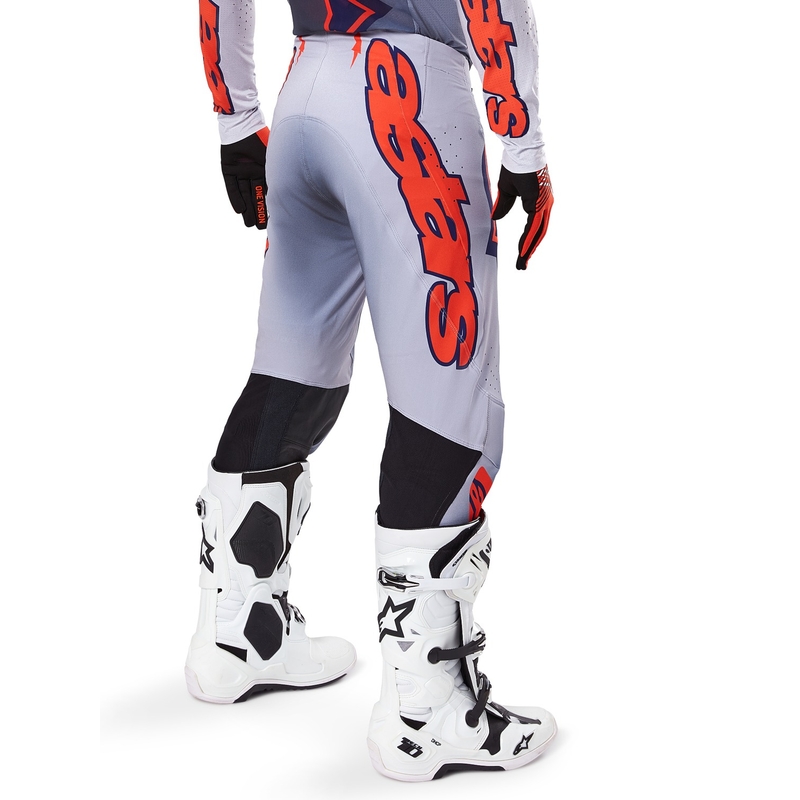 Motocross-Hose Alpinestars Supertech Lipan grau-fluo orange