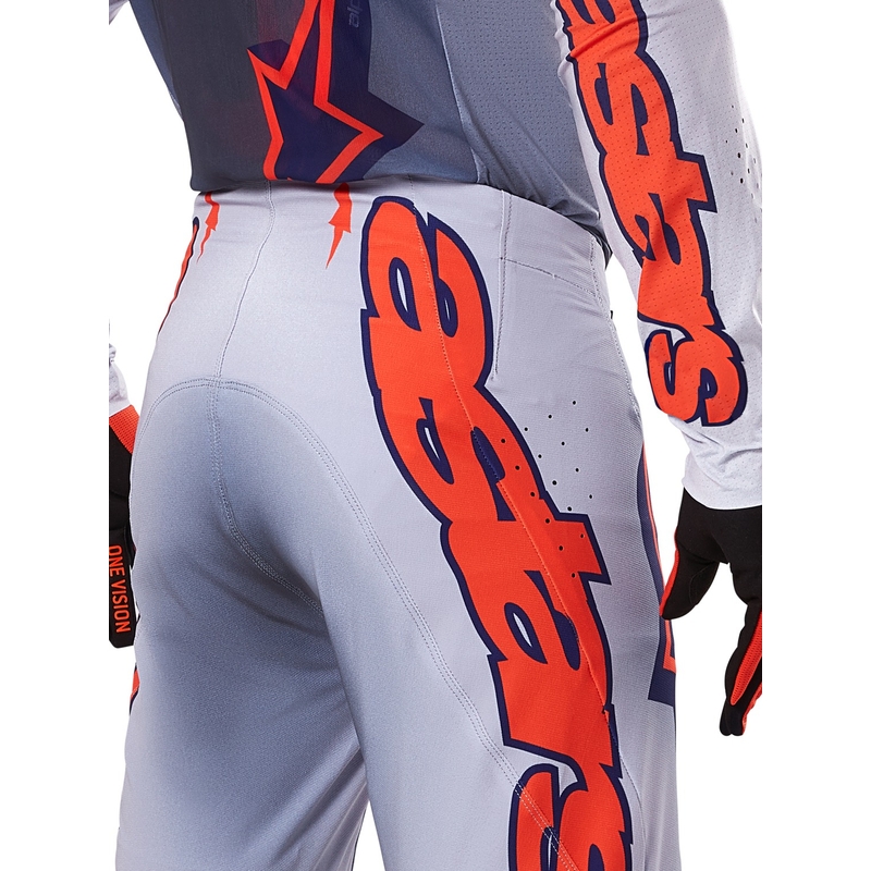 Motocross-Hose Alpinestars Supertech Lipan grau-fluo orange