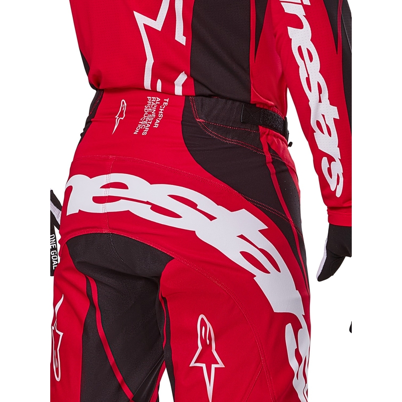 Alpinestars Techstar Dreem Motocrosshose rot-schwarz