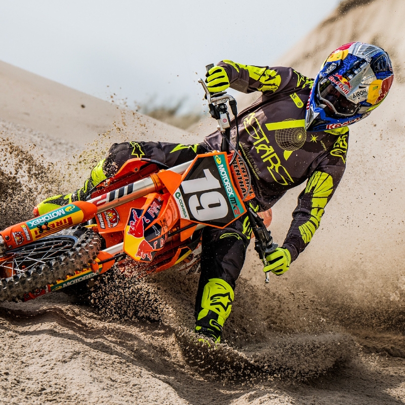 Motocross-Hose Alpinestars Racer Hollow dunkel camo-fluo gelb