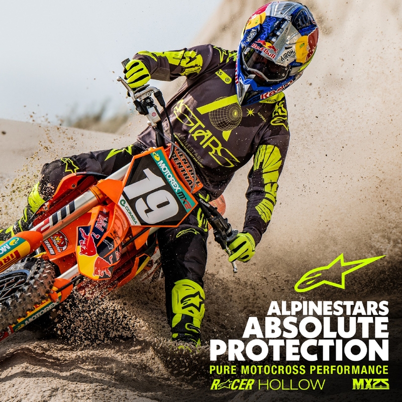 Motocross-Hose Alpinestars Racer Hollow dunkel camo-fluo gelb