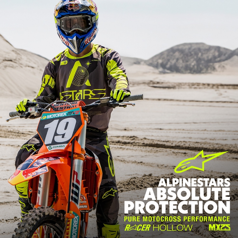 Motocross-Hose Alpinestars Racer Hollow dunkel camo-fluo gelb