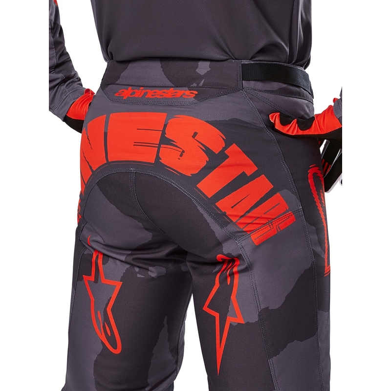 Motocross-Hose Alpinestars Racer Hollow grau camo-fluo orange