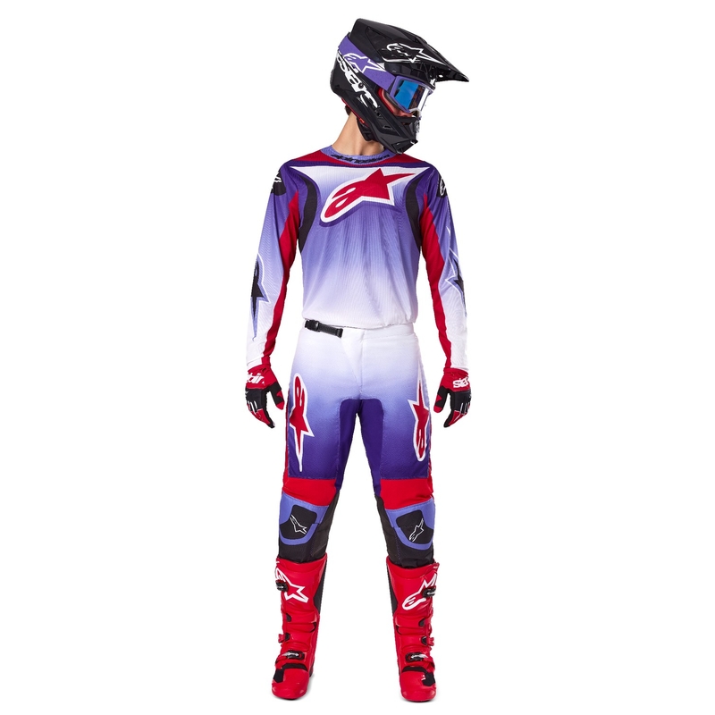 Alpinestars Fluid Wurx Motocrosshose lila-rot