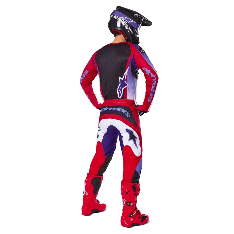Alpinestars Fluid Wurx Motocrosshose lila-rot