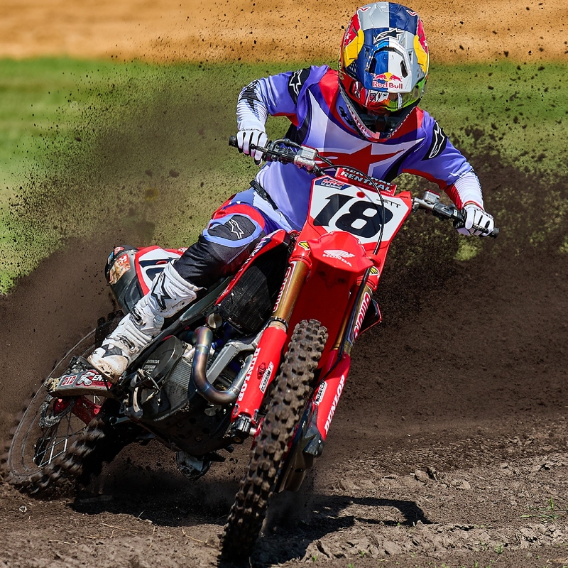Alpinestars Fluid Wurx Motocrosshose lila-rot