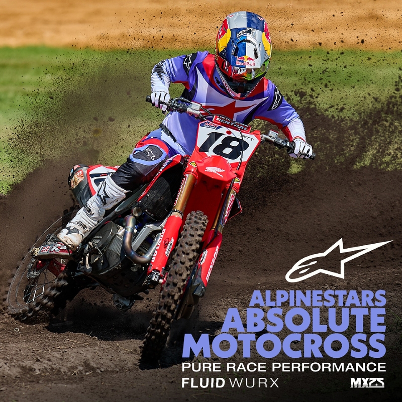 Alpinestars Fluid Wurx Motocrosshose lila-rot