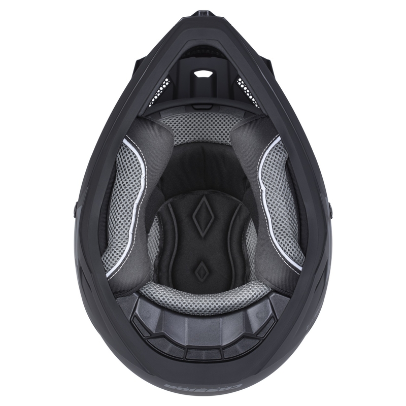 Motocross-Helm Cassida Cross Cup 2 Alta mattschwarz-grau