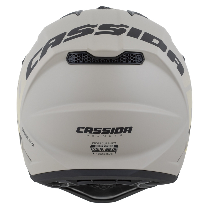 Motocross-Helm Cassida Cross Cup 2 Alta matt sandgrau
