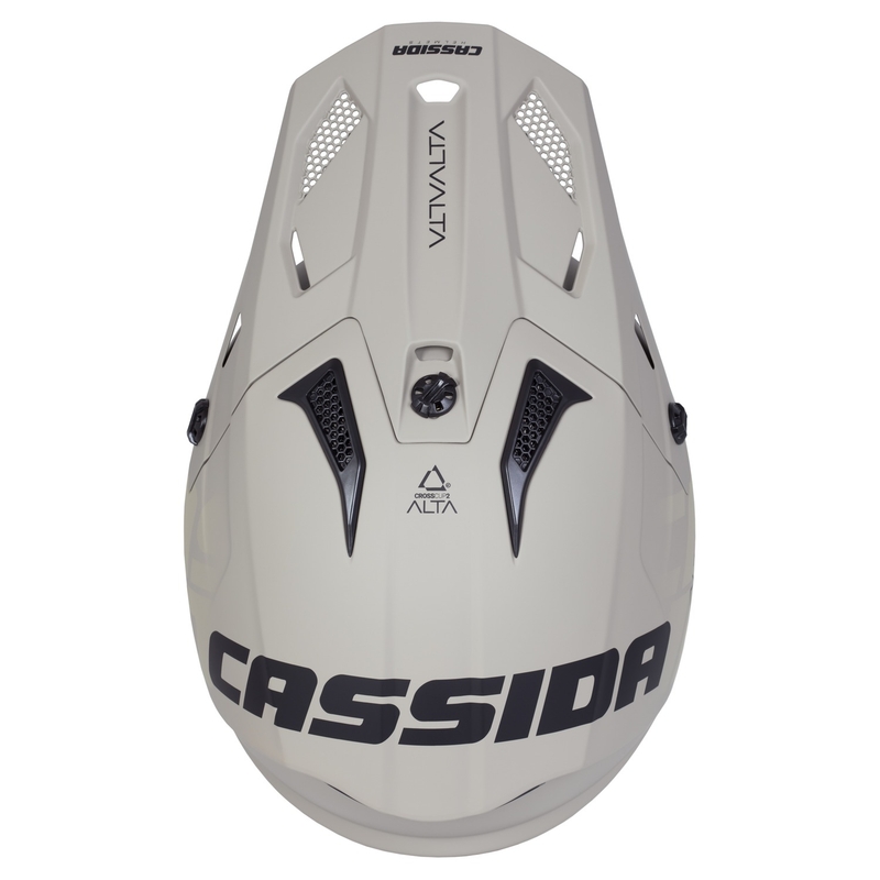 Motocross-Helm Cassida Cross Cup 2 Alta matt sandgrau