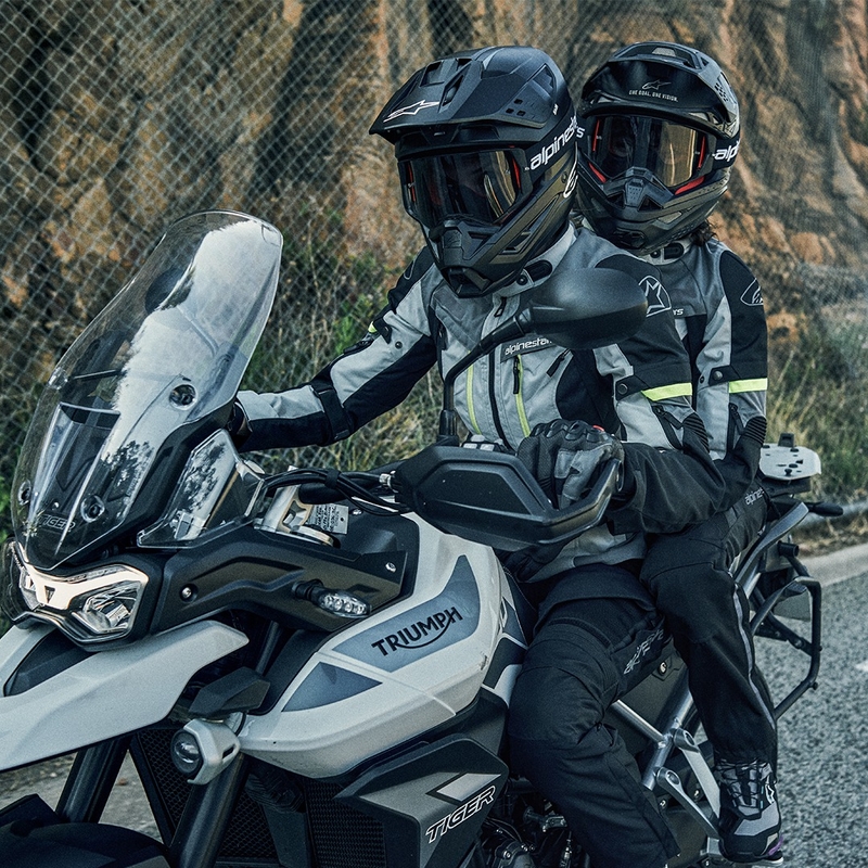 Alpinestars Bogota PRO Drystar 2025 Motorradjacke blau-schwarz-rot