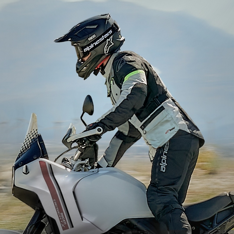 Alpinestars Bogota PRO Drystar Motorradjacke grau-schwarz-neongelb