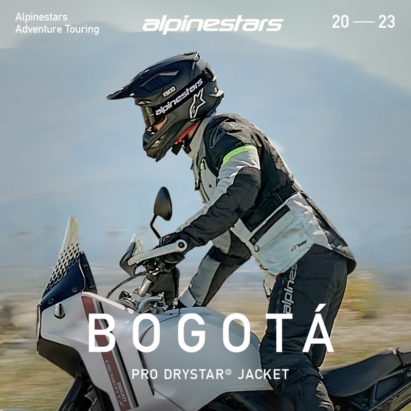 Alpinestars Bogota PRO Drystar Motorradjacke grau-schwarz-neongelb