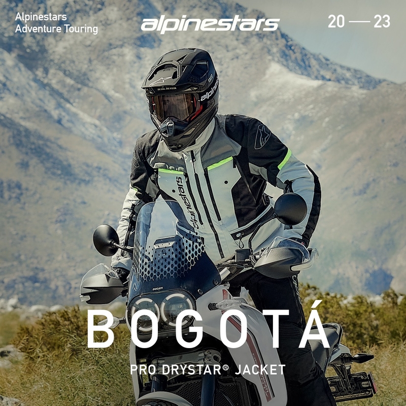 Alpinestars Bogota PRO Drystar Motorradjacke grau-schwarz-neongelb