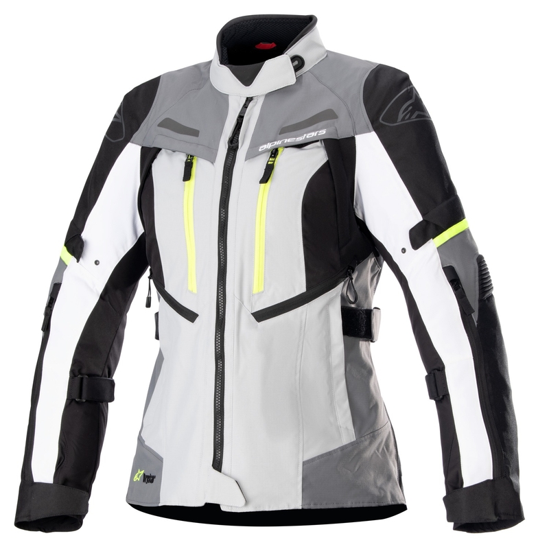 Alpinestars Stella Bogota PRO Drystar Damen Motorradjacke grau-schwarz-neongelb