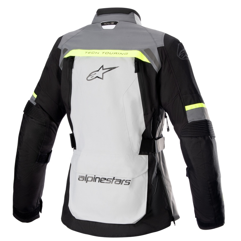 Alpinestars Stella Bogota PRO Drystar Damen Motorradjacke grau-schwarz-neongelb