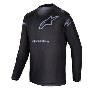 Kinder-Motocross-Trikot Alpinestars Racer Graphite schwarz