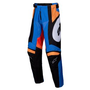 Kinder-Motocross-Hose Alpinestars Racer Melt orange-blau
