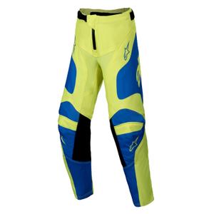 Kinder-Motocross-Hose Alpinestars Racer Veil fluo gelb-blau