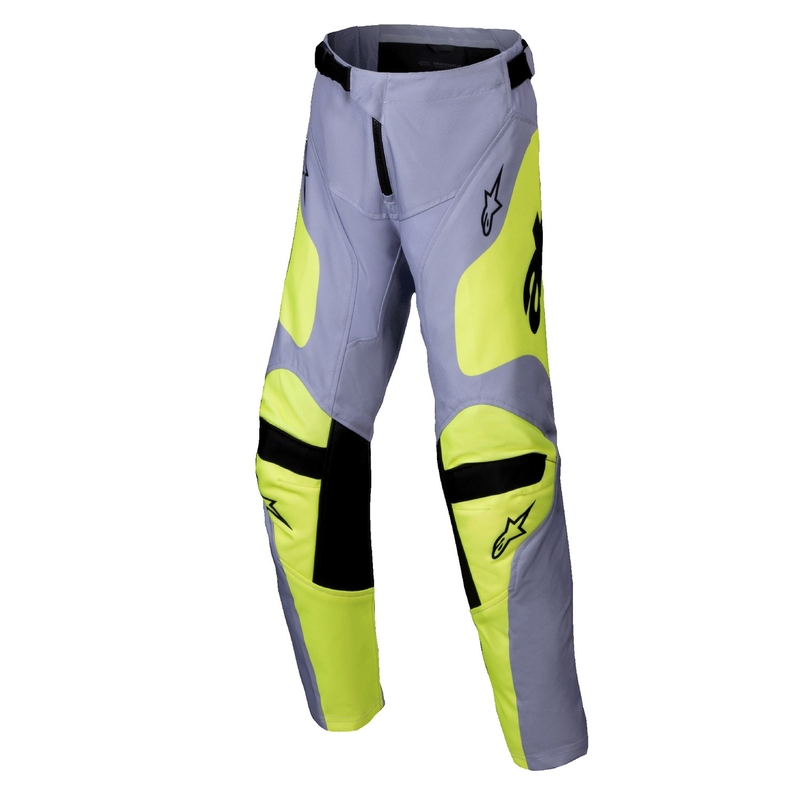 Kinder-Motocross-Hose Alpinestars Racer Veil grau-fluo gelb