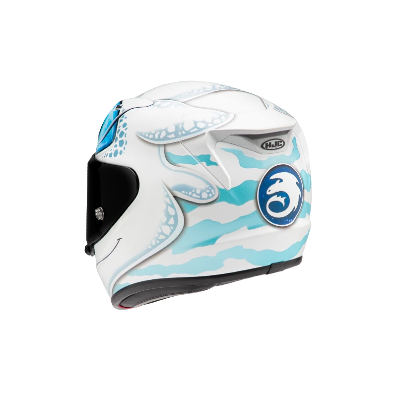 HJC RPHA 12 Light Fury Universeller weiß-blauer Integralhelm Ausverkauf