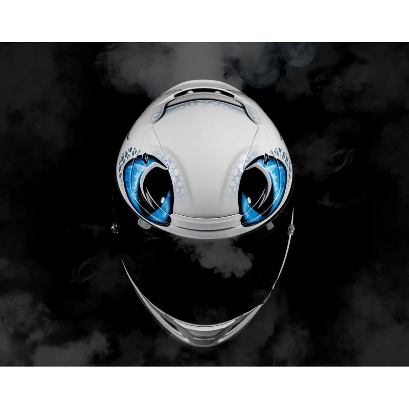 HJC RPHA 12 Light Fury Universeller weiß-blauer Integralhelm Ausverkauf