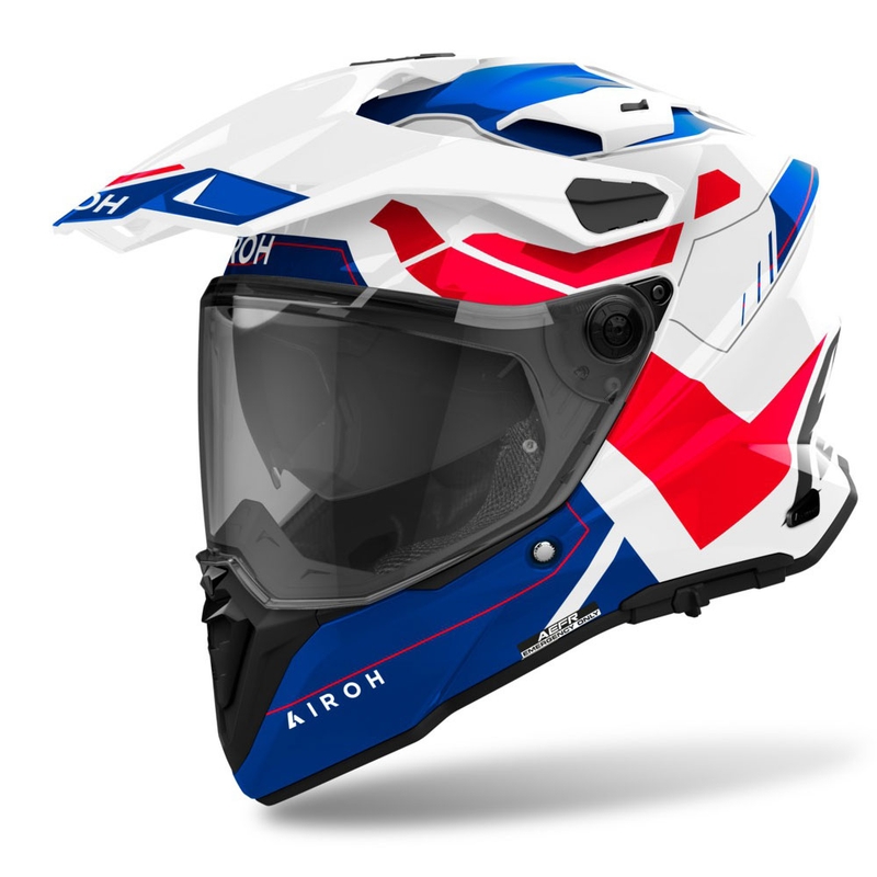 Endurohelm Airoh Commander 2 Reveal glänzend blau-rot