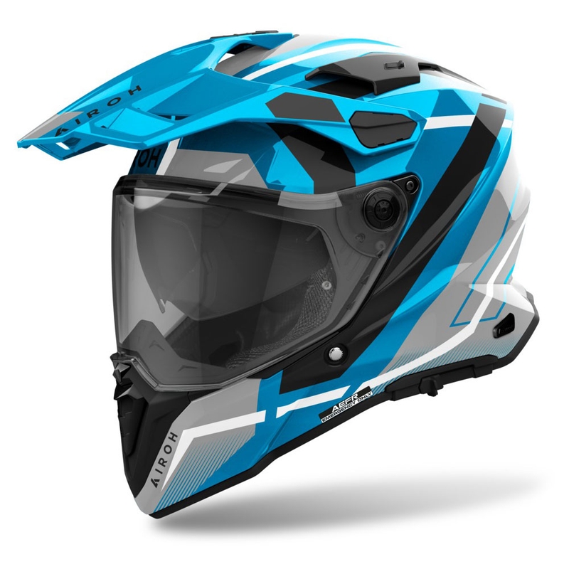 Endurohelm Airoh Commander 2 Mavick glänzend blau