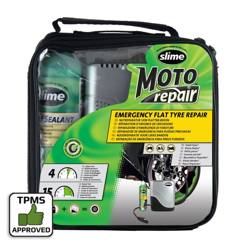 Slime Moto Reparaturset für Motorrad- und Motorrollerpannen