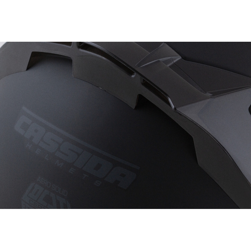 Integrierter Motorradhelm Cassida Aero mattschwarz-grau
