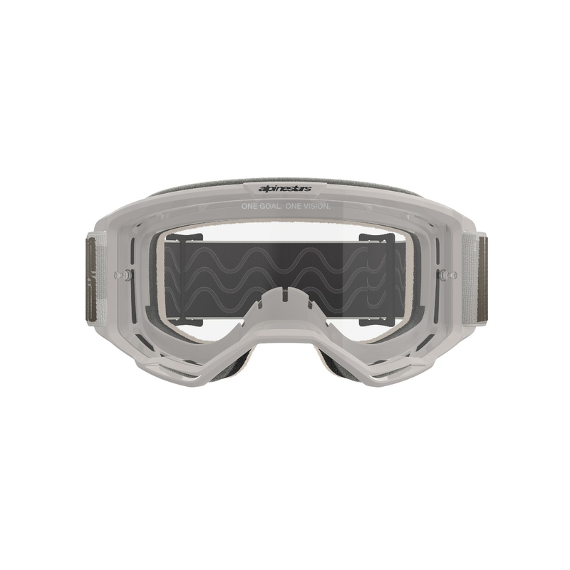 Motocross-Brille Alpinestars Vision 5 Hohlsand mit klarem Plexiglas