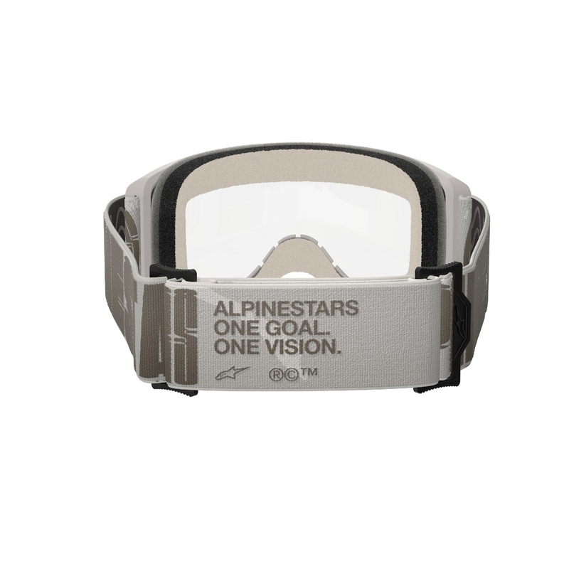 Motocross-Brille Alpinestars Vision 5 Hohlsand mit klarem Plexiglas
