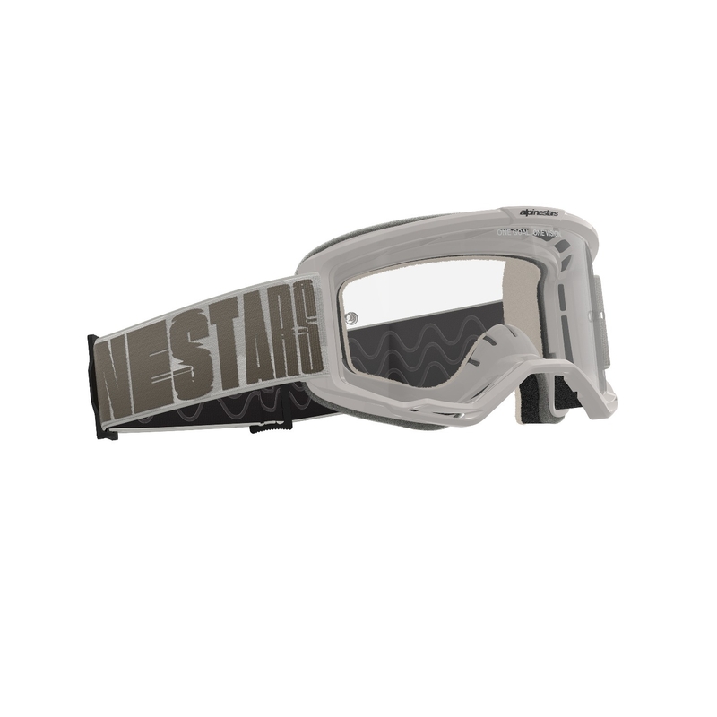 Motocross-Brille Alpinestars Vision 5 Hohlsand mit klarem Plexiglas