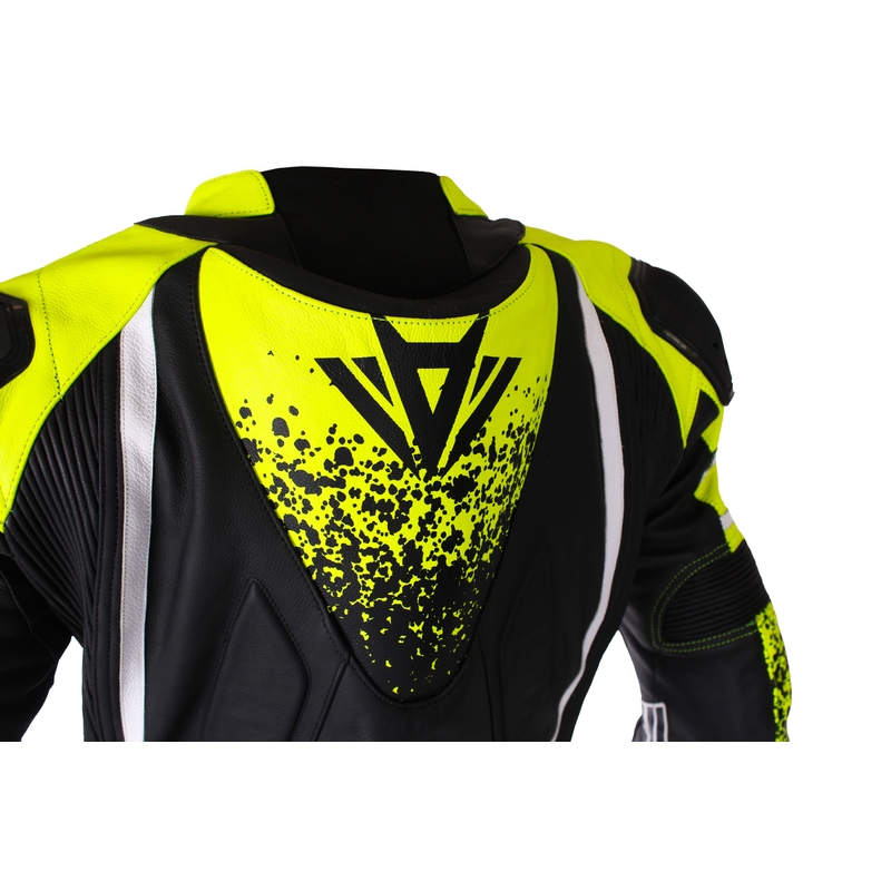 Motorradkombi RSA GT2 Schwarz-Weiß-Fluogelb Sale - II. Qualität Ausverkauf