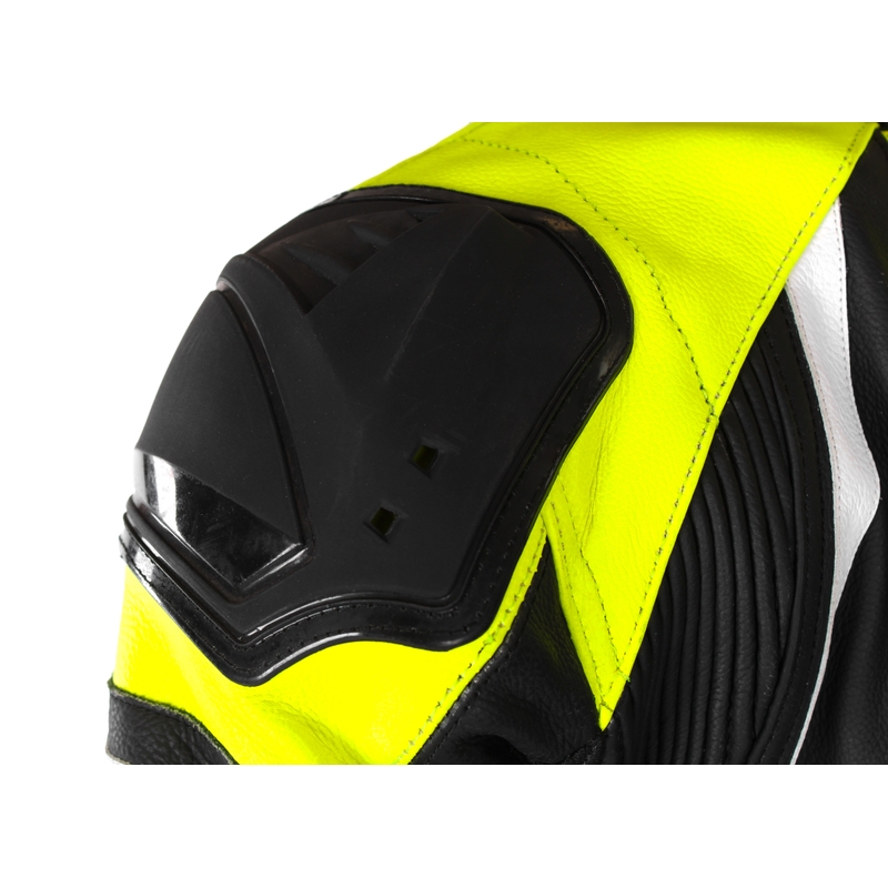 Motorradkombi RSA GT2 Schwarz-Weiß-Fluogelb Sale - II. Qualität Ausverkauf